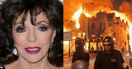 W domu Joan Collins wybuchł pożar! 85-latce i jej mężowi udało się uciec