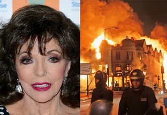 W domu Joan Collins wybuchł pożar! 85-latce i jej mężowi udało się uciec