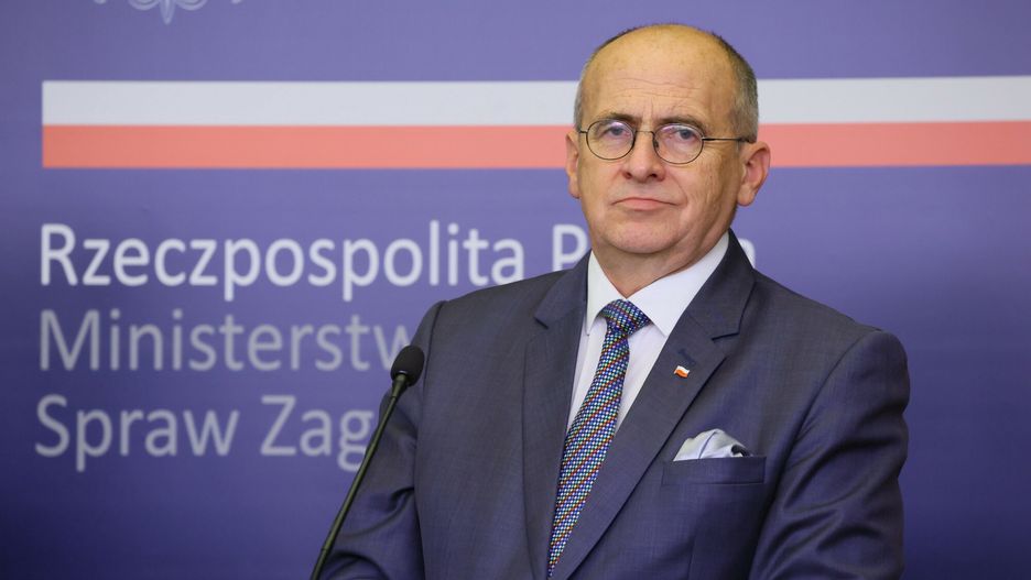 Wizyta ministra spraw zagranicznych Estonii w Polsce
Fot. Pawel Wodzynski/East News Warszawa, 05.08.2022. Konferencja prasowa ministra spraw zagranicznych RP Zbigniewa Raua (n/z) oraz ministra spraw zagranicznych Estonii Urmasa Reinsalu.
Pawel Wodzynski