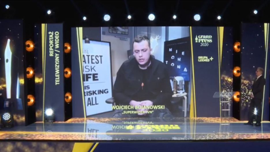 Wojciech Bojanowski zdobył się na poruszające wyznanie podczas gali Grand Press 2020