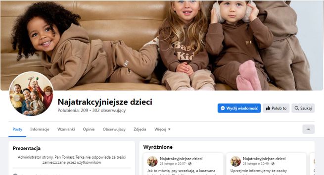 Kontrowersyjny profil "Najatrakcyjniejsze dzieci" na Facebooku. Internauci oburzeni