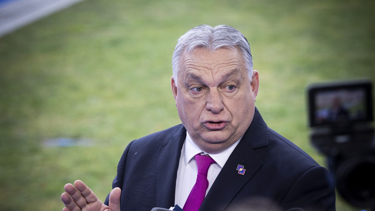 Prime Minister of Hungary Viktor Orban arrives and talks to the media and international press ahead of the Informal EU leaders' retreat 2026 summit, at Alden Biesen Castle hosted by the European Council President. The European leaders meeting was about how to deepen the single market, reduce economic dependencies, strengthen EU competitiveness and strategic autonomy, planning the future initiative roadmap 'one Europe, one market' and boost competitiveness through common actions. Rijkoven, Bilzen-Hoeselt, Belgium on February 12, 2026 (Photo by Nicolas Economou/NurPhoto via Getty Images)