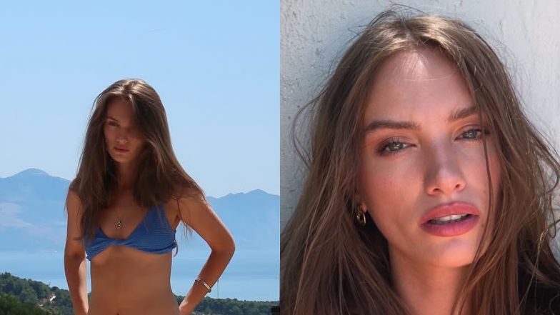 Sylwia Butor w niebieskim bikini