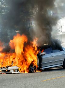 23-year-old Young Man Burnt in His Car