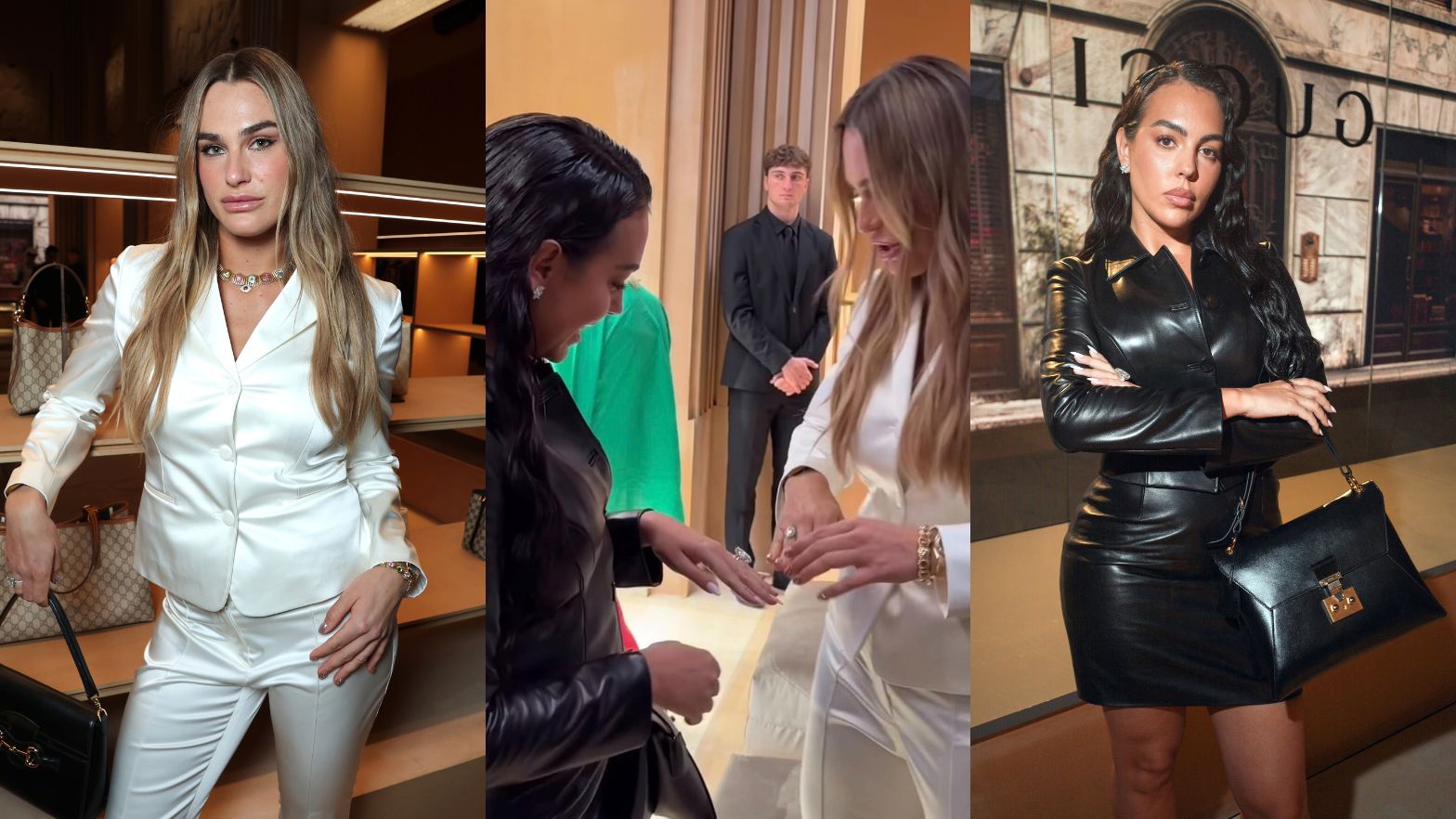 Aryna Sabalenka i Georgina Rodriguez na pokazie Gucci