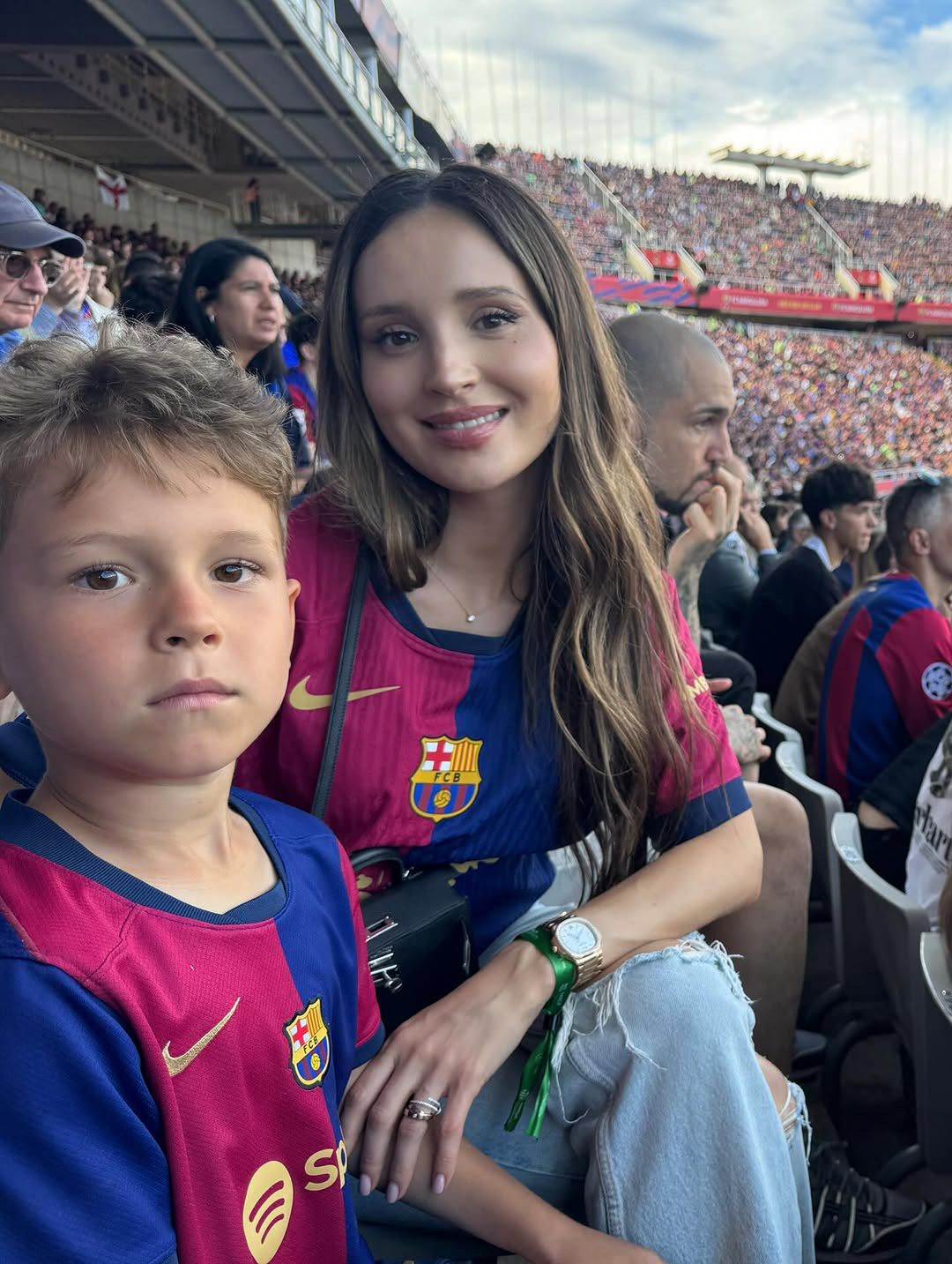 Marina Łuczenko-Szczęsna z synem