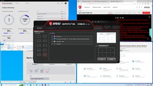 MSI Gaming OSD 2.0 funkcja Split, na cztery aplikacje