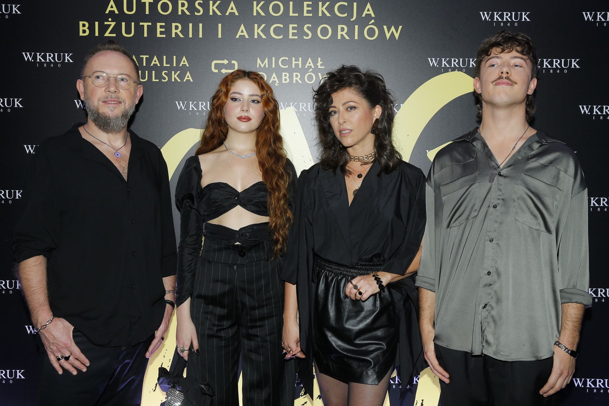 Natalia Kukulska i Michał Dąbrówka z dziećmi