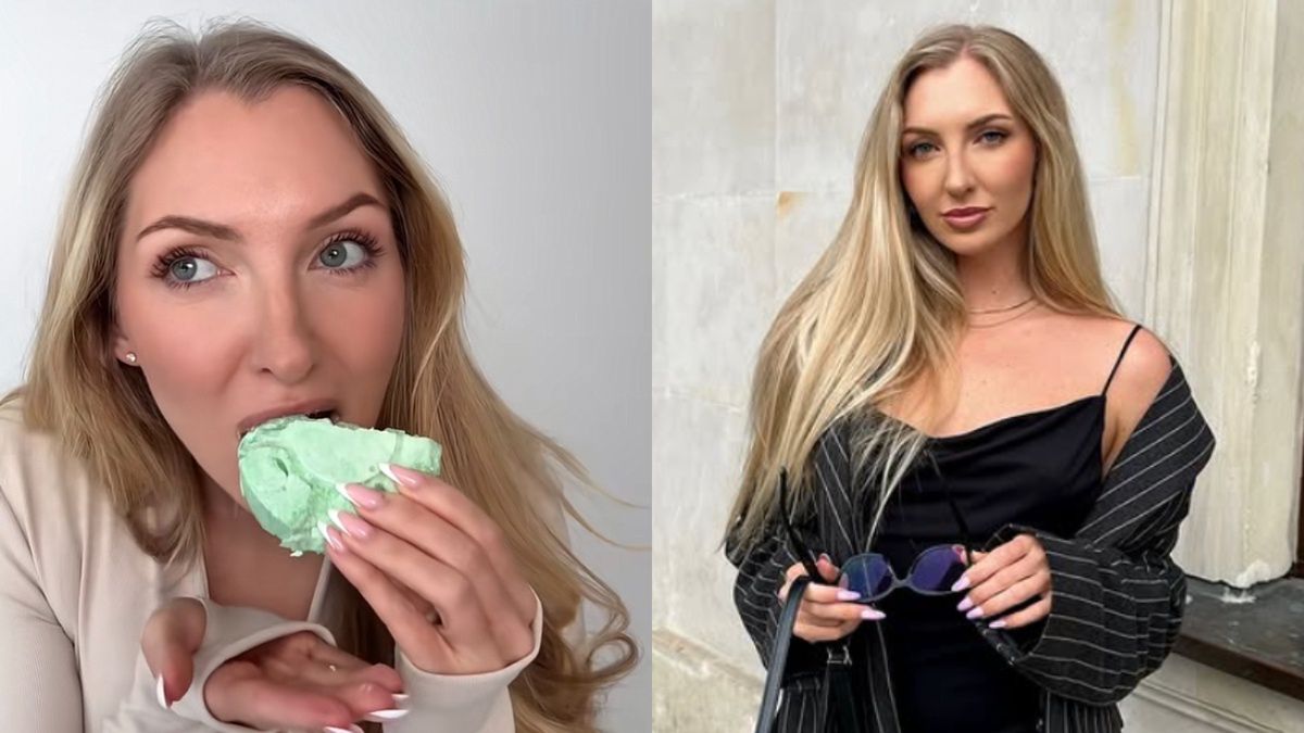 Martirenti spróbowała przysmaku dla koni 