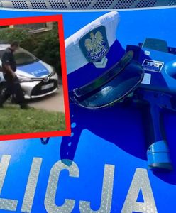 Policjantka ukarana mandatami. Zawisła radiowozem