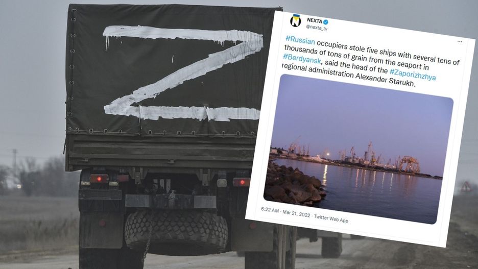 Wojna w Ukrainie. Rosjanie ukradli zboże