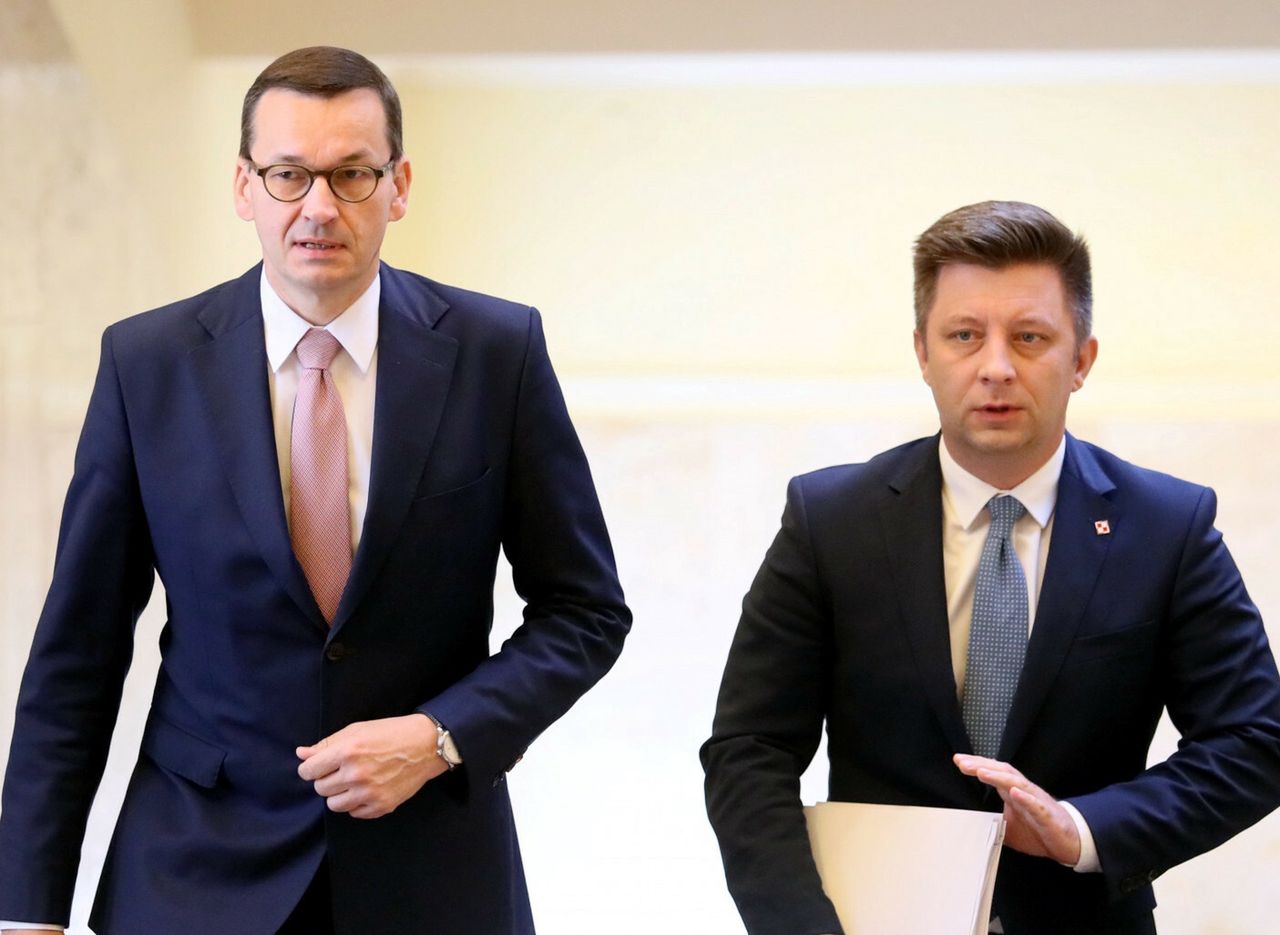 Mateusz Morawiecki i Michał Dworczyk 