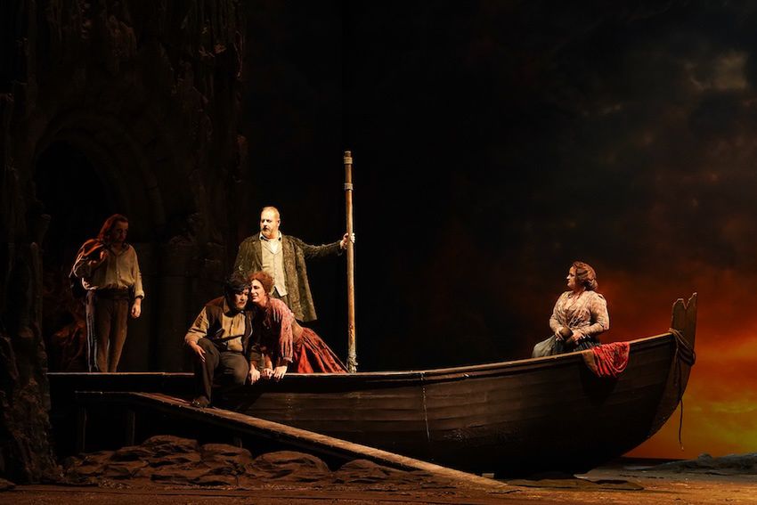 George Oniani (Luigi) | Aaron Eunhyuk Lee (Talpa) | Stefano Meo (Michele) | Tatia Jibladze (Frugola) | Angieszka Hauzer (Giorgetta) © Olaf Struck