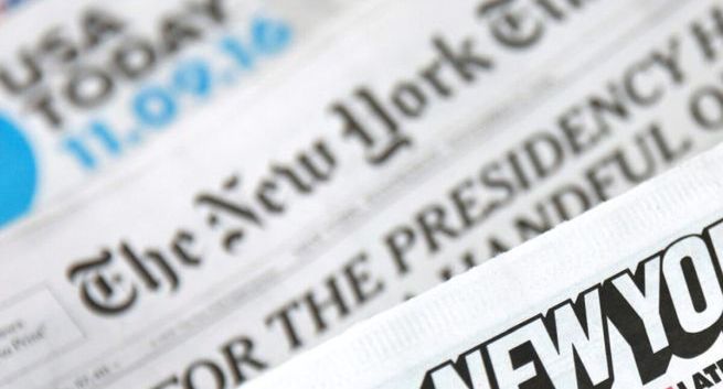 Papierowa sprzedaż amerykańskich gazet mocno w dół. 30 procent spadku w ciągu dwóch lat