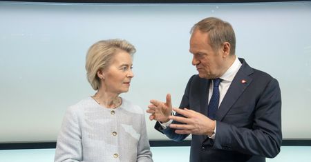 Tusk z wizytą na granicy. Przyjechał z Ursulą von der Leyen