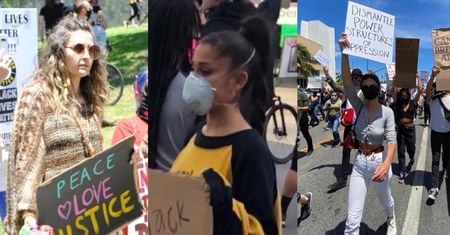 Gwiazdy BIORĄ UDZIAŁ w ulicznych protestach po śmierci George'a Floyda: Ariana Grande, Paris Jackson, Emily Ratajkowski