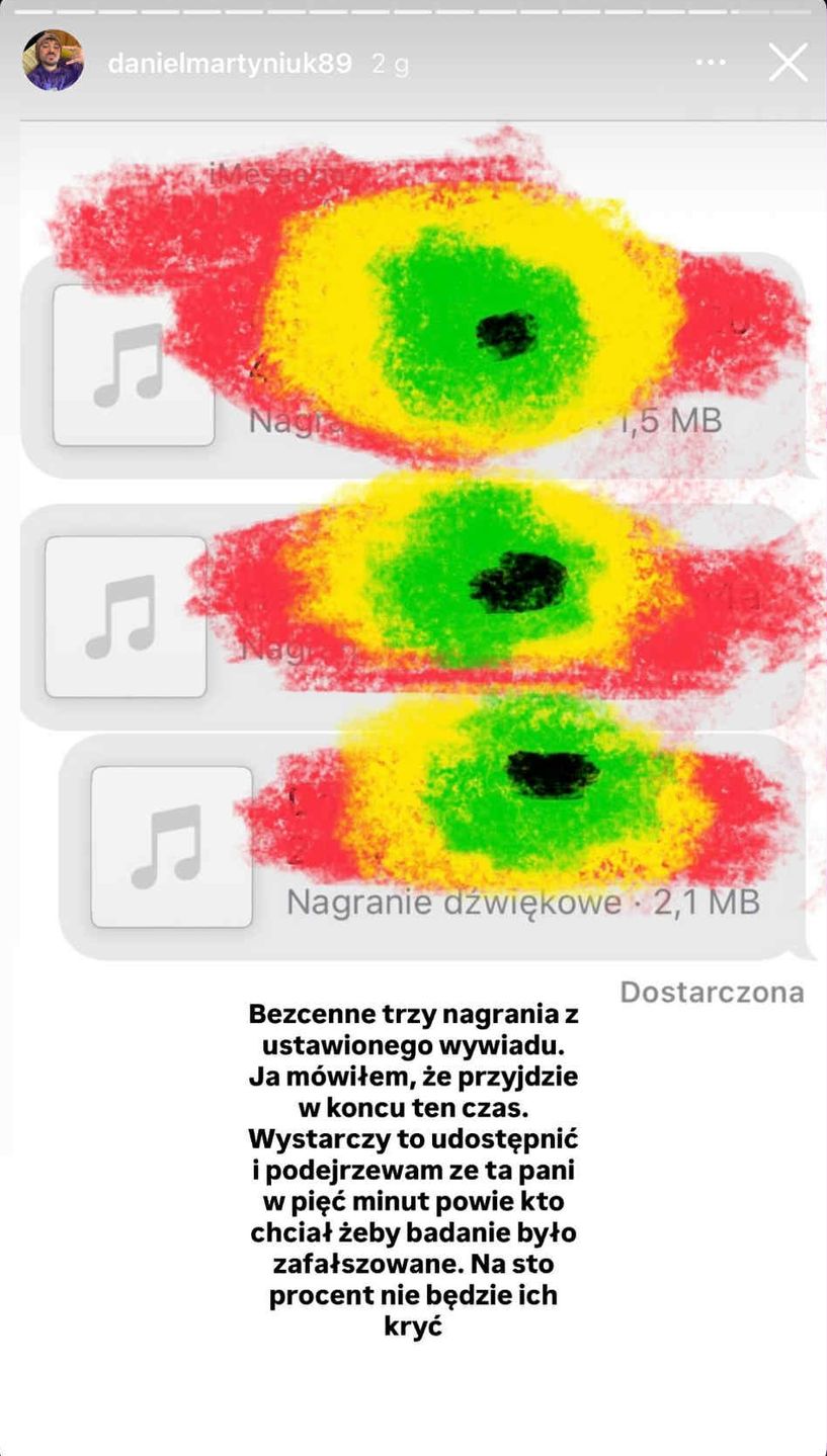 Nocne wpisy Daniela Martyniuka