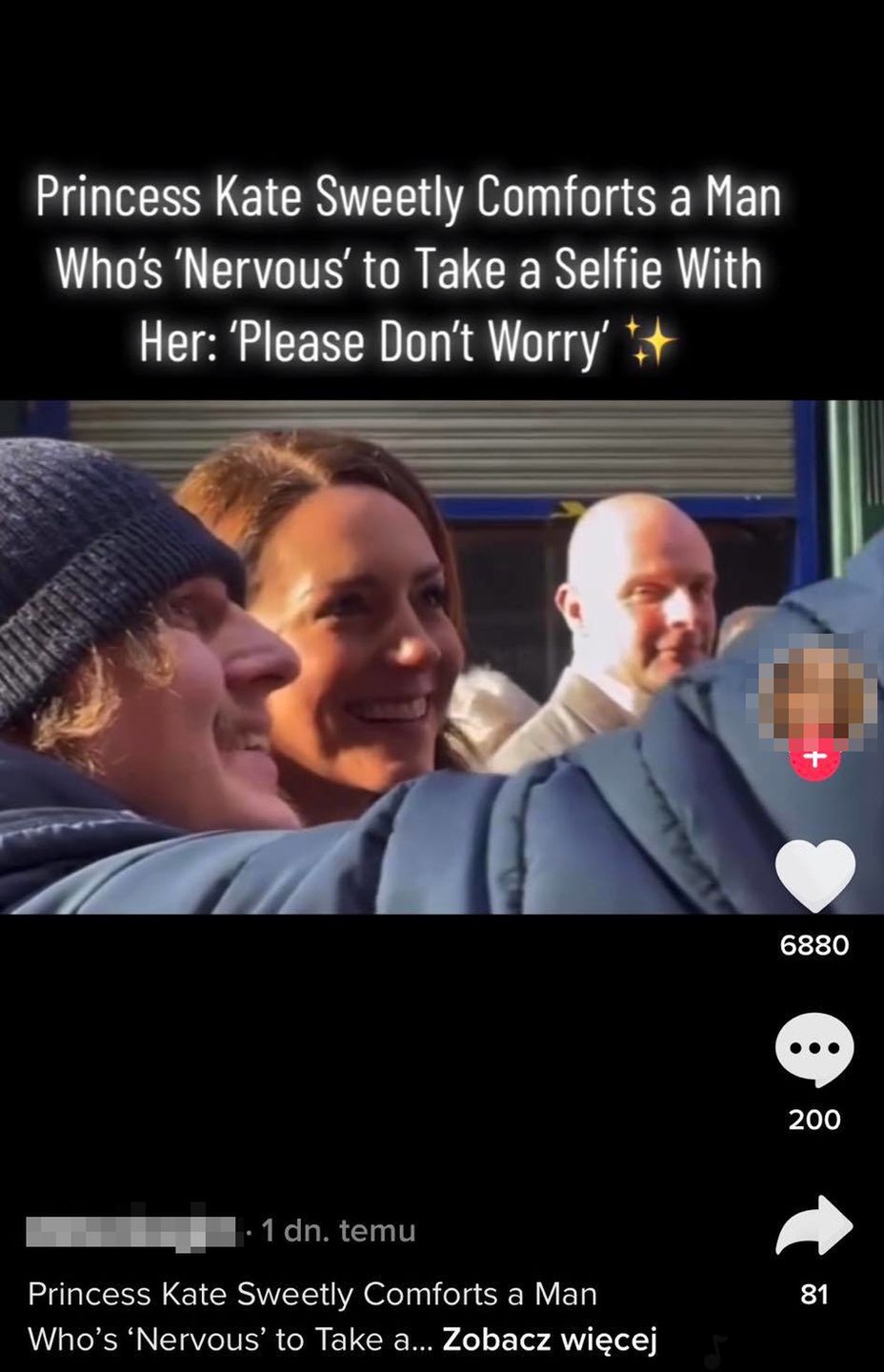 Kate Middleton z fanem