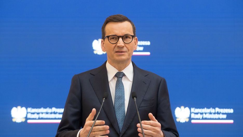 Konferencja prasowa po posiedzeniu rzadu
29.03.2023 Warszawa. KPRM. Konferencja prasowa  Premiera Mateusza Morawieckiego i Ministra Waldemara Budy po posiedzeniu rzadu. N/z Premier Mateusz Morawiecki
fot. Tomasz Jedrzejowski/REPORTER
Tomasz Jedrzejowski/REPORTER