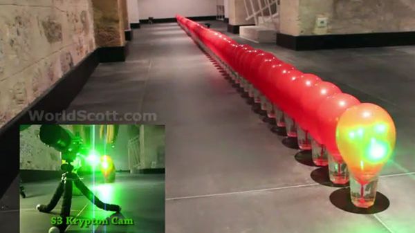 Potęga domowego lasera i rekordowe niszczenie balonów [wideo] 1