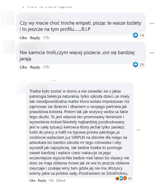 Na profilu dziewczyny pojawiają się obraźliwe komentarze 