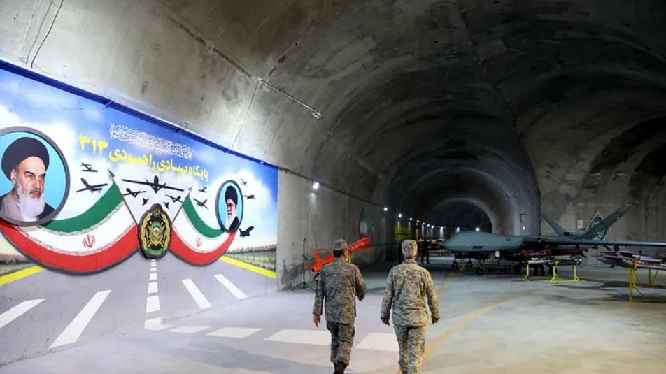 Podziemna baza dronów w Iranie
