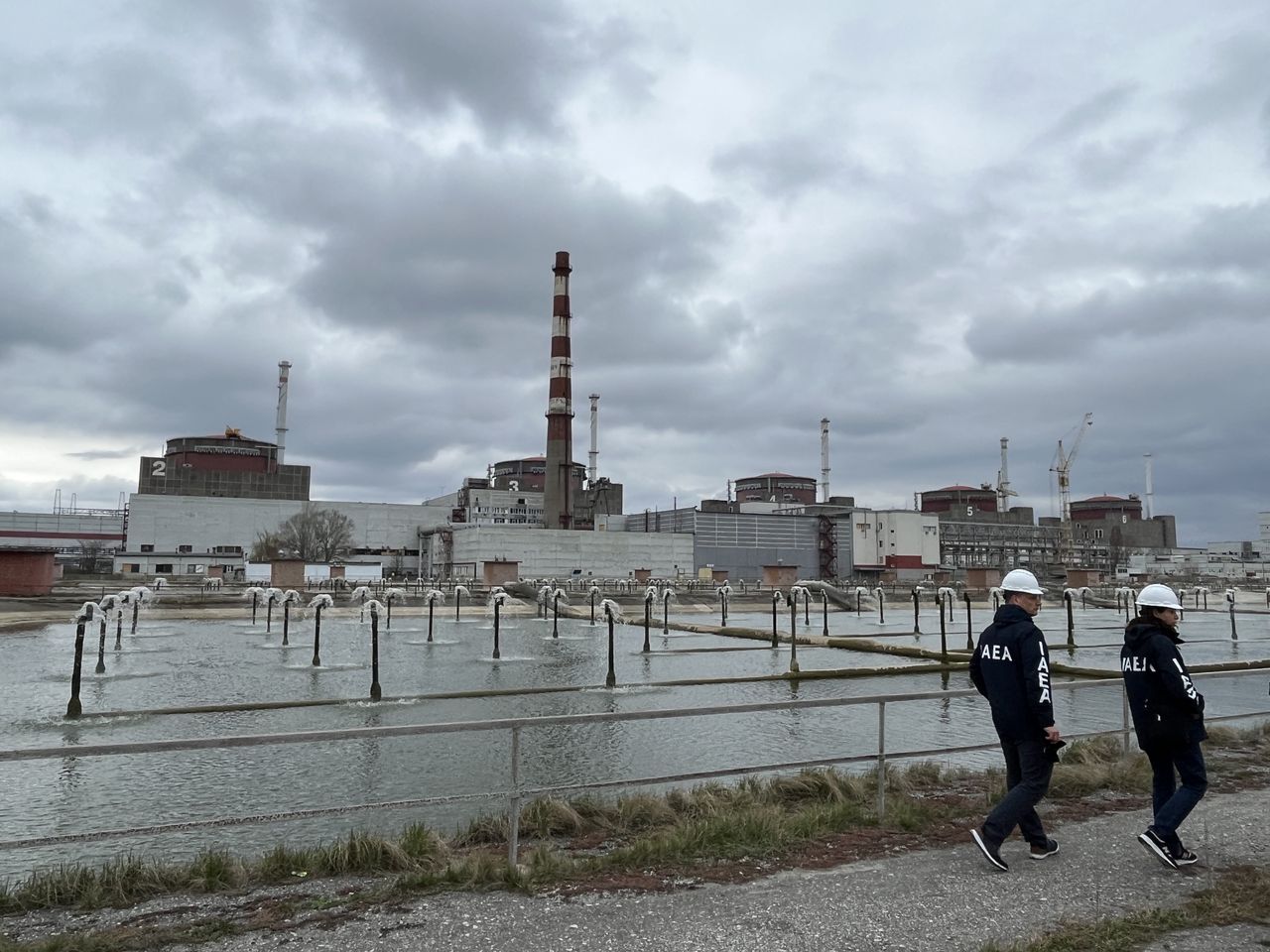 The power plant in Zaporizhzhia attacked