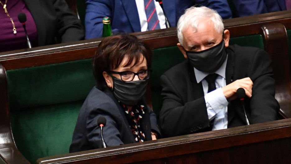 Jaros�aw Kaczy�ski, El�bieta WitekPiotr Nowak9, 9., Dziewi�ta , IX , kadencja, kadencji , Obrady , Polityka, posiedzenie, sejm, covid, covid-19, Dziewi�ta, epidemia, IX kadencja, kadencji, koronawirus, maseczka ochronna, Obrady, pandemia, Polityk, Posiedzenie Sejmu, Sala plenarna posiedze� obrad, sars-cov-2, Sejm RP