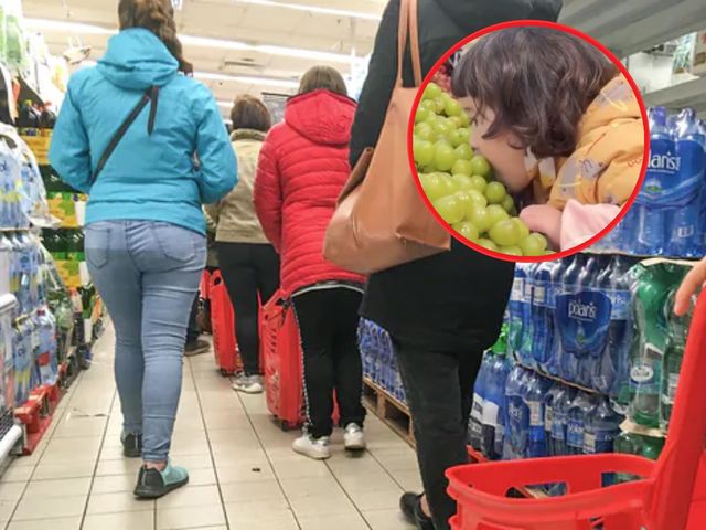 Dziecko w supermarkecie