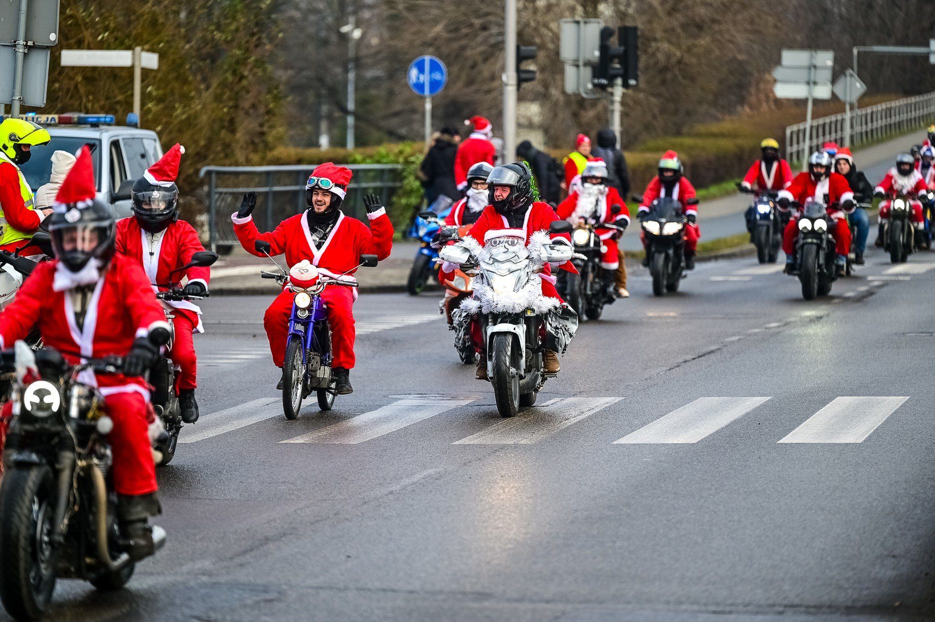 Mikołaje na Motocyklach znów ruszyli ulicami Trójmiasta