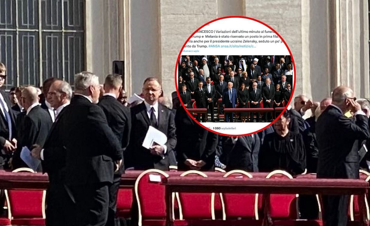 W ostatniej chwili zamiana miejsc. Pokazali, gdzie siedzi Duda