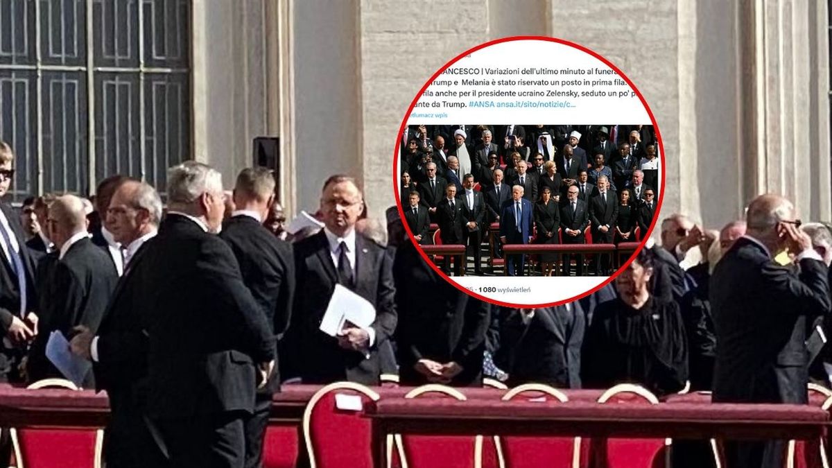 Andrzej Duda na pogrzebie papieża Franciszka