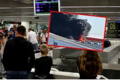 Pożar wybuchł tuż przy lotnisku. Spłonęły samochody turystów