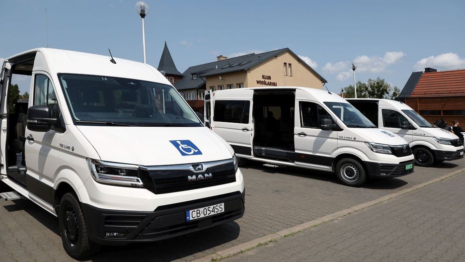 Trzy nowoczesne busy do przewozu niepełnosprawnych wzmocniły flotę MZK Grudziądz