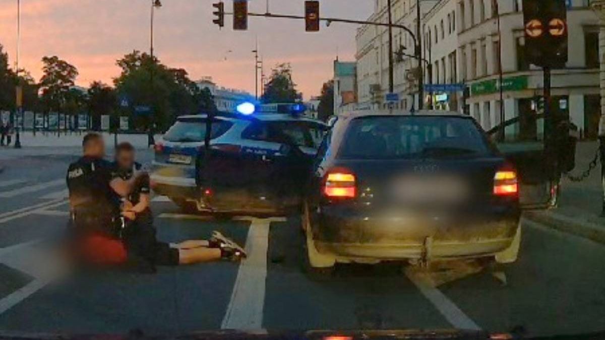 Policyjny pościg ulicami Lublina za pijanym kierowcą audi