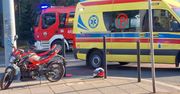 Lisewo: Nastoletni motocyklista w wyniku wypadku trafił do szpitala