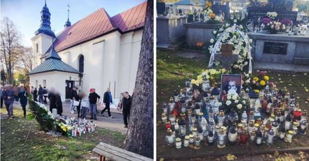 Tuż po 14.00. Takie sceny przy grobie Perepeczki w Częstochowie