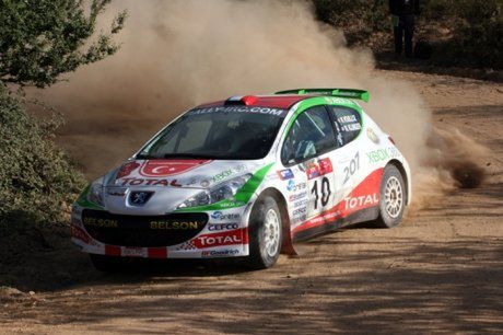 Nicolas Vouilloz w Peugocie 207 S2000 podczas Rajdu Turcji 2007