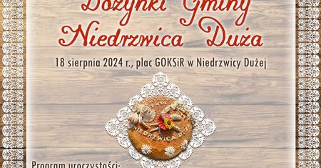 Dożynki w Niedrzwicy Dużej 2024. Gwiazdą imprezy zespół Kombi Łosowski. Zobacz godzinowy program