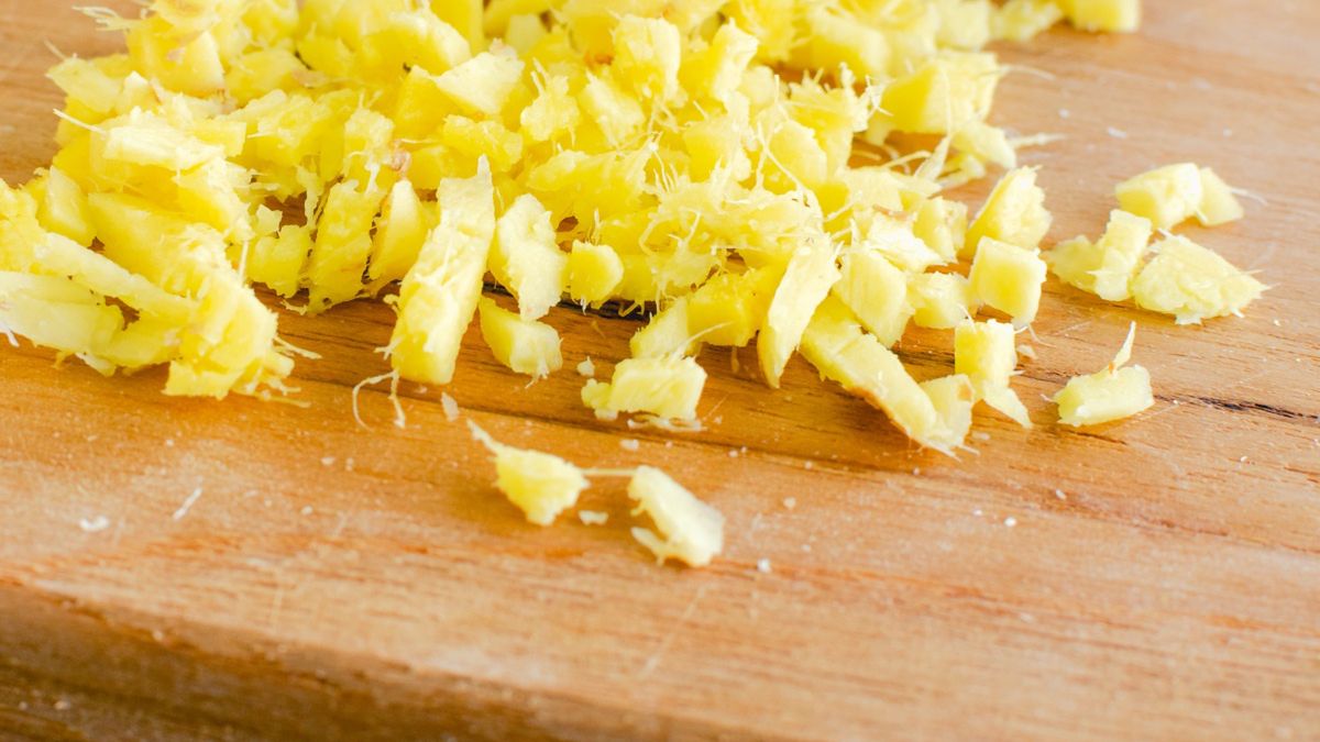 Pokrojony drobno imbir