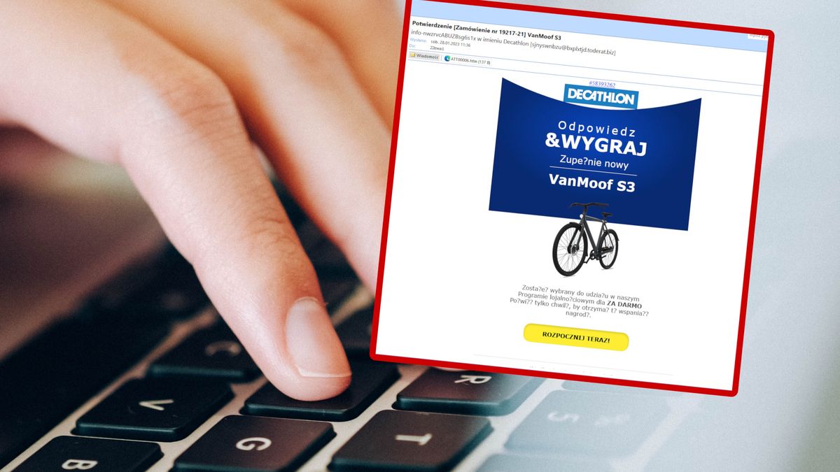 Fałszywa reklama Decathlona