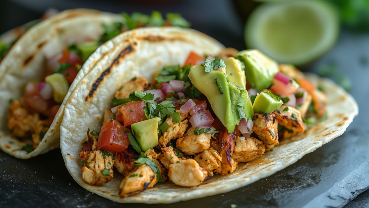 Tacosy z kurczakiem i warzywami