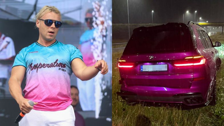 Skolim wyszedł bez szwanku z nocnego wypadku samochodowego