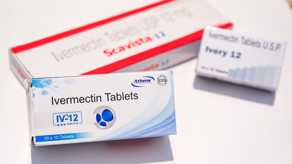 This picture shows the tablets of Ivermectin drugs in Tehatta, West Benga, India on 19 May on 2021. Some Indian state governments have plans to dose their populations with the anti-parasitic drug ivermectin to protect against severe COVID-19 infections as their hospitals are overrun with patients in critical condition. But, the World Health Organization (WHO) has warned against the use of this medicine in treating COVID-19 patients. (Photo by Soumyabrata Roy/NurPhoto via Getty Images)