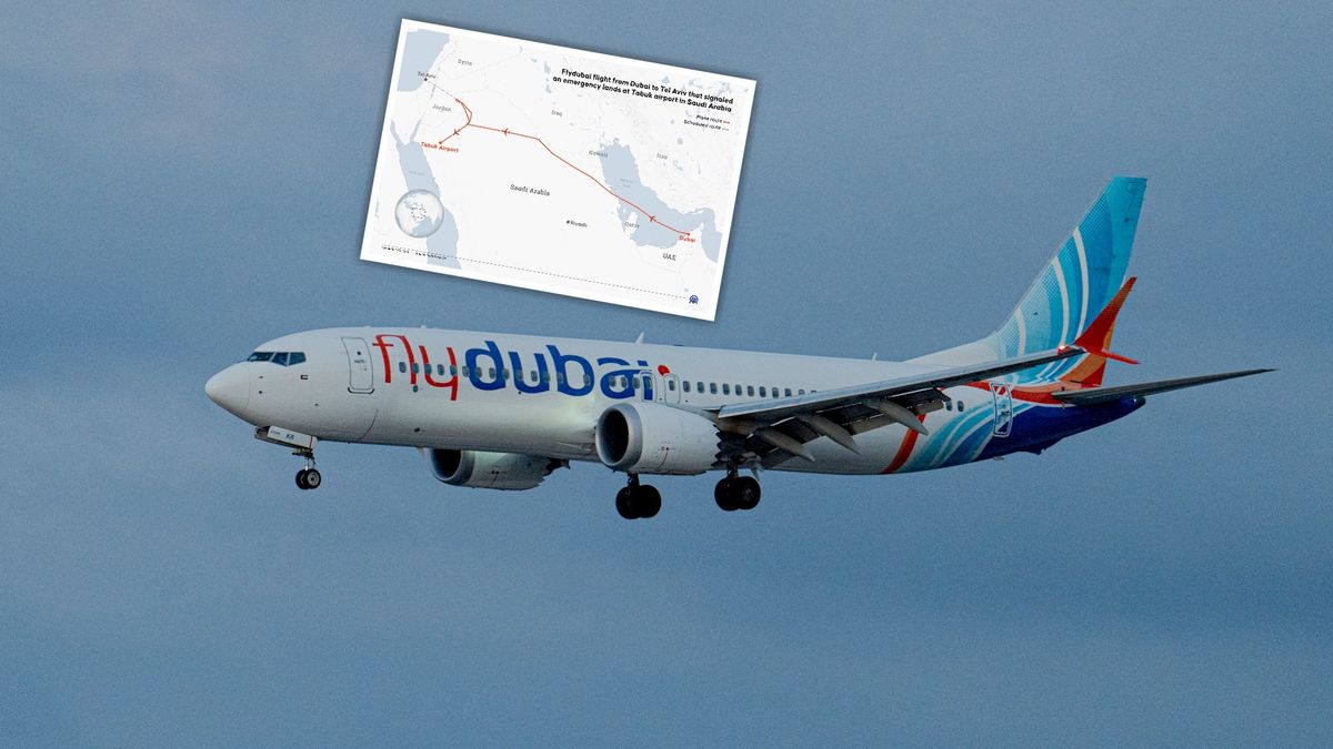 Boeing 737 linii flydubai w locie do Tel Awiwu nagle zmienił kurs