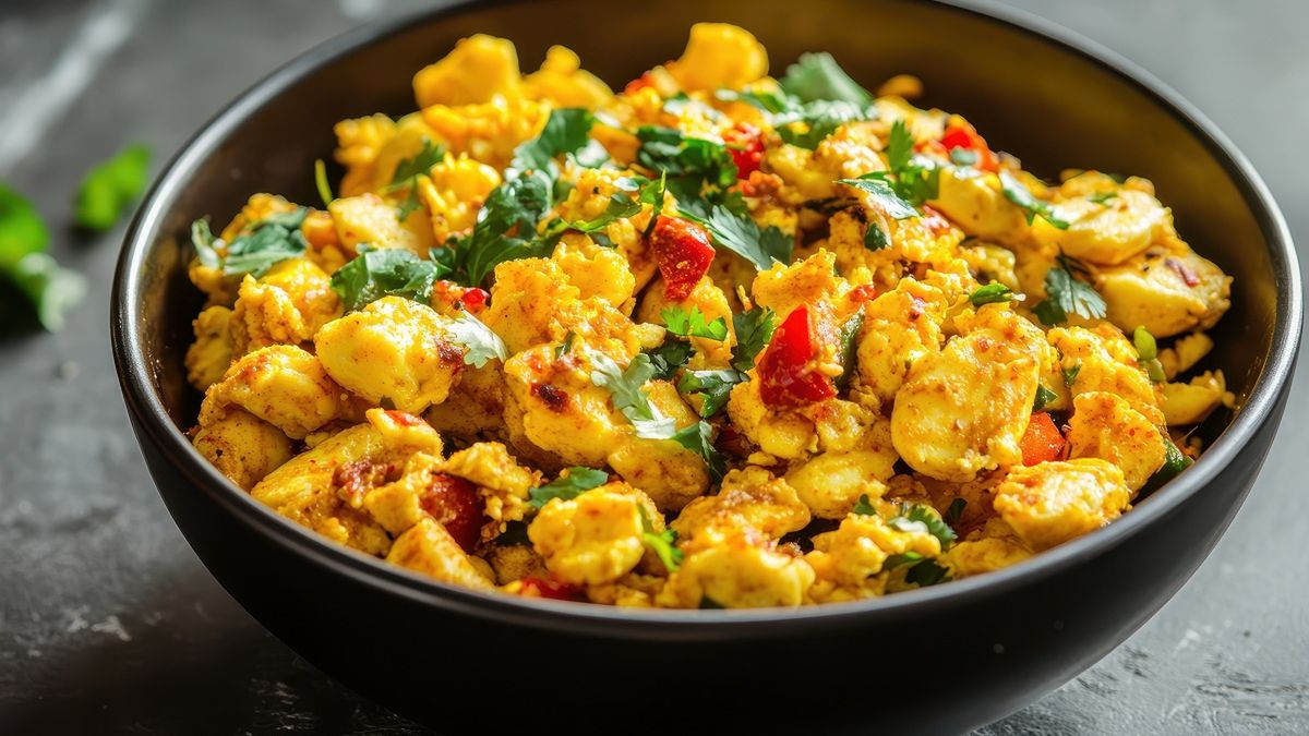 Przepis na jajecznicę po indyjsku