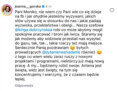 Prowadząca "PnŚ" reaguje na krytykę Moniki Richardson