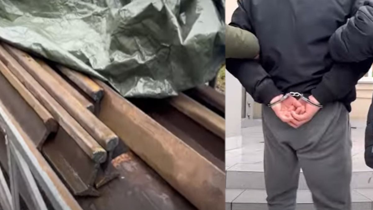 Policja zatrzymałą na autostradzie A1 złodziei złomu