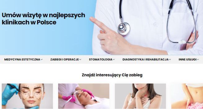 Medonet z ofertą bazy Kliniki.pl