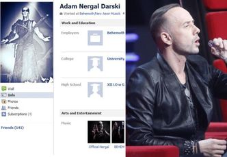 Nergal też usuwa profil z Facebooka!